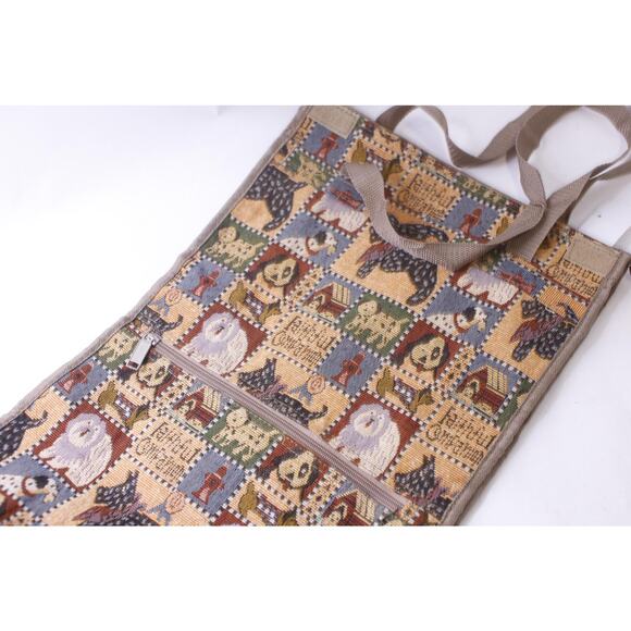 Faithful Companion, Rolling Tote Bag, Funny Dogs, Tapestry, Shopping, Travel - Picture 2 of 5